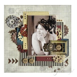 Drewniane choinki 4x5,4 grubość: 1,5cm - 6 sztuk