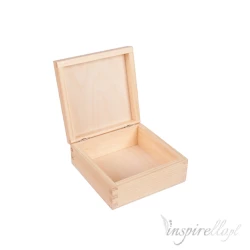 Drewniane pudełko  kwadratowe - 16x16x6cm