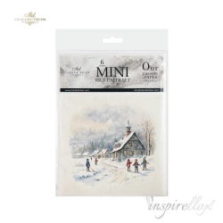 Zestaw papierów ryżowych 14,8x14,8cm  widok, widoczek