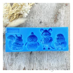FOREMKA SILIKONOWA Zwierzątka w ubrankach 5x12,8 cm