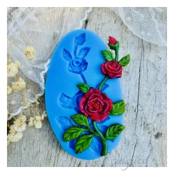 FOREMKA SILIKONOWA róża gałązka 9x5 cm