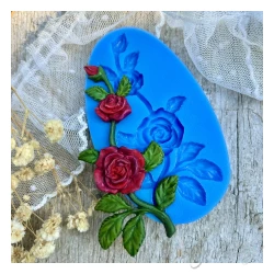 FOREMKA SILIKONOWA róża gałązka 9x5 cm