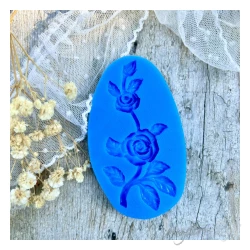 FOREMKA SILIKONOWA róża gałązka 9x5 cm