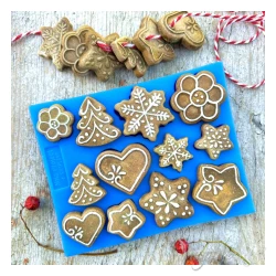 FOREMKA SILIKONOWA PIERNICZKI DEKOROWANE 9 x 11,5 cm