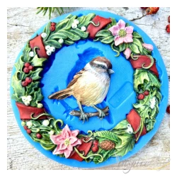 FOREMKA SILIKONOWA WIENIEC Z WRÓBELKIEM 13cm