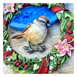 FOREMKA SILIKONOWA WIENIEC Z WRÓBELKIEM 13cm