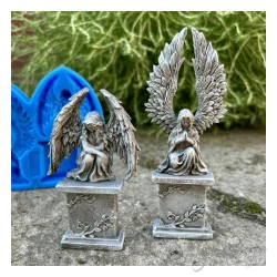 FOREMKA SILIKONOWA ANIOŁY Z POSTUMENTEM 11 x 11,5 cm