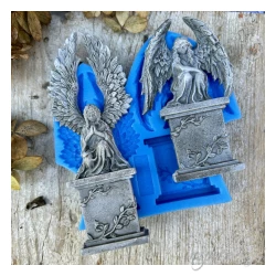 FOREMKA SILIKONOWA ANIOŁY Z POSTUMENTEM 11 x 11,5 cm