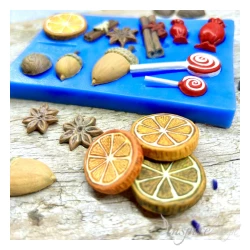 FOREMKA SILIKONOWA ŚWIĄTECZNE DROBIAZGI 10,7 cm x 6,7 cm