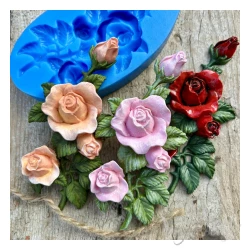 FOREMKA SILIKONOWA RÓŻA Z KOLCAMI 13x6,8cm