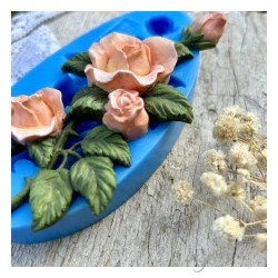 FOREMKA SILIKONOWA RÓŻA Z KOLCAMI 13x6,8cm