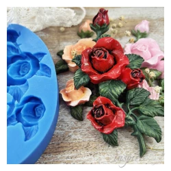 FOREMKA SILIKONOWA RÓŻA Z KOLCAMI 13x6,8cm
