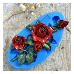 FOREMKA SILIKONOWA RÓŻA Z KOLCAMI 13x6,8cm