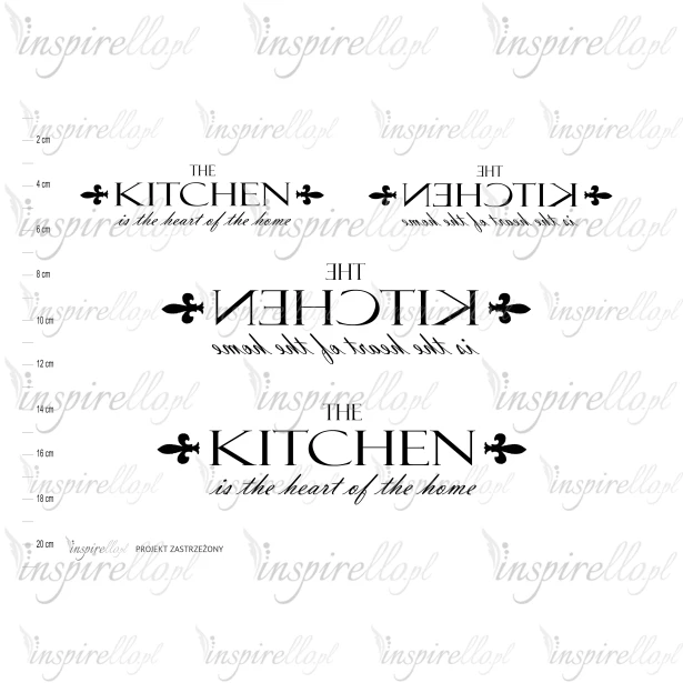 Grafika do transferu: kuchnia "heart of the home"